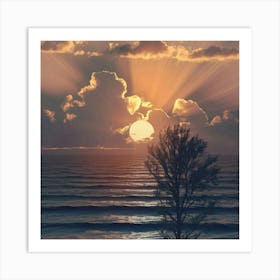 Sunset Stock Videos & Royalty-Free Footage Art Print