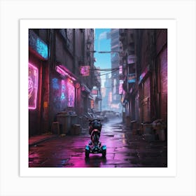 Neon City Art Print