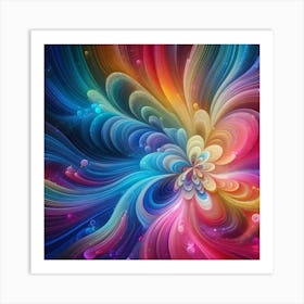 Abstract Flower Art Print