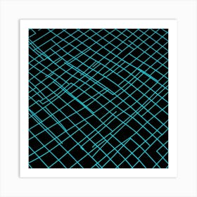 Abstract Grid Pattern 1 Art Print