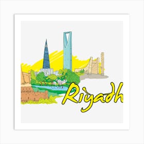 Riyadh City Art Print