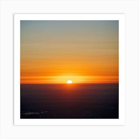 A Serene Tranquil Documentation Of Nature Capturing The Splendor Of Day Turning Into Dusk The Sky (6) Art Print