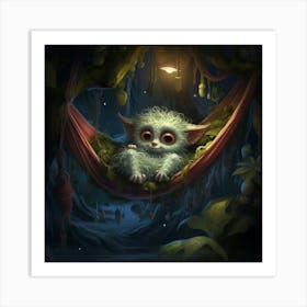 Troll In A Hammock Art Print