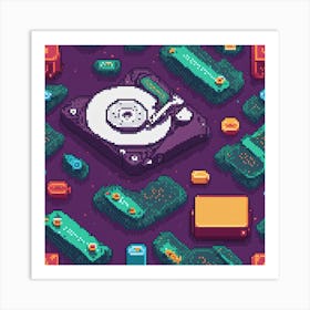 Pixel Art 35 Art Print