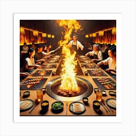 Sovereign Flame Interactive Dining Experience Art Print