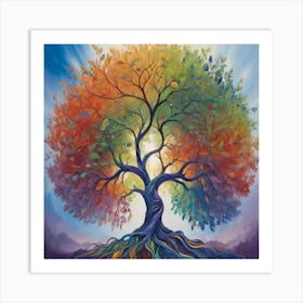 Rainbow Tree Of Life Art Print