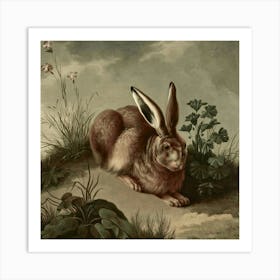 Rabbits 1 2 1 Art Print