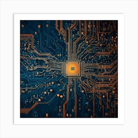 Computer Circuit Board 4 Art Print