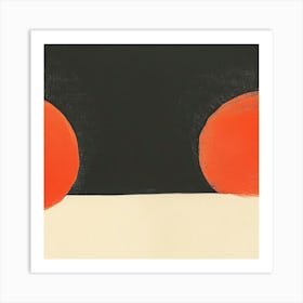 Two Red Spheres Art Print