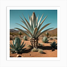 Default Hypnotic Agave Plant Art 3 Art Print