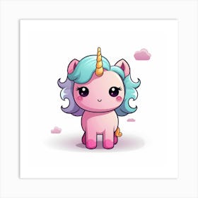 Cute Unicorn 570 Art Print