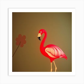 Flamingo Stock Videos & Royalty-Free Footage Art Print