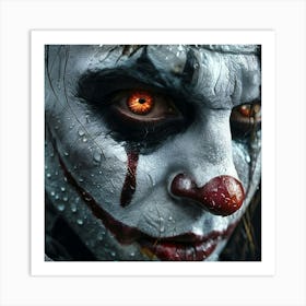 Clown Face Art Print