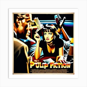 Pulp Fiction film poster Art Print