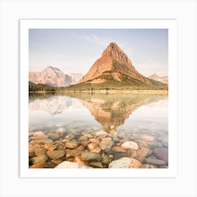 Glacier National Park Square Art Print