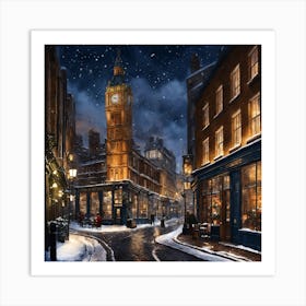 Christmas In London Art Print