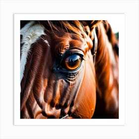 Close Up Of A Horse'S Eye 11 Art Print