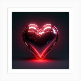 Red Heart Art Print