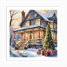 Christmas House 181 Art Print