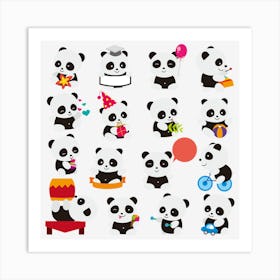 Giant Panda Bear Cuteness Art Print