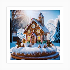 Gingerbread House Art Print