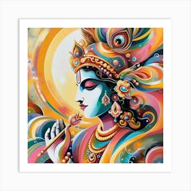 Lord Krishna 18 Art Print