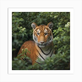 Tiger In The Forest Art Print