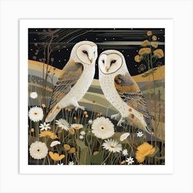 Bird In Nature Barn Owl 2 Art Print