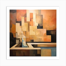 Abstract Cityscape 5 Art Print