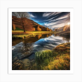 Lake In The Mountains 32 Art Print