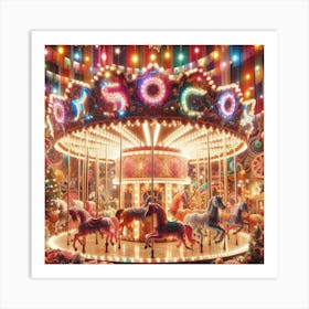 Carousel Art Print