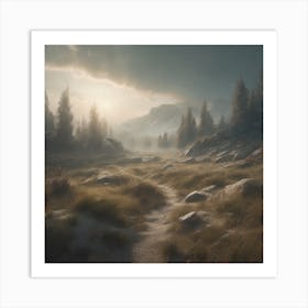 Path In The Wilderness Art Print