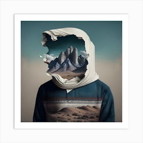 Scenic Face 6 Art Print