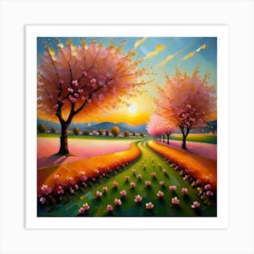 Cherry Blossoms Art Print