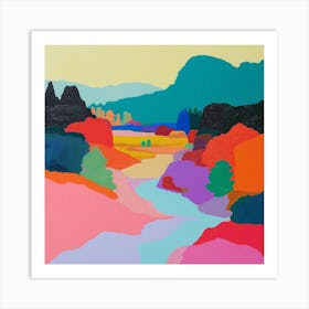 Abstract Park Collection Hangang Park Seoul 2 Art Print