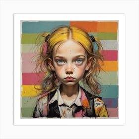 'The Girl With Yellow Hair' Art Print