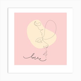 Love pink 1 Art Print