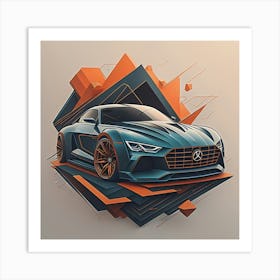 Mercedes Gt Art Print