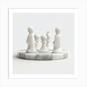 Chess Set Art Print