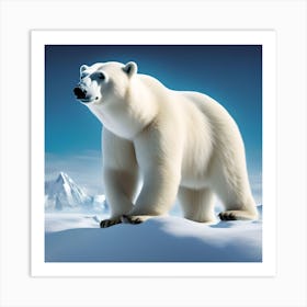 ALASKAN WHITE POLAR BEAR Art Print