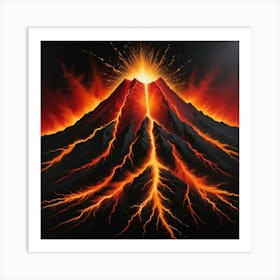 Lava Eruption 4 Art Print