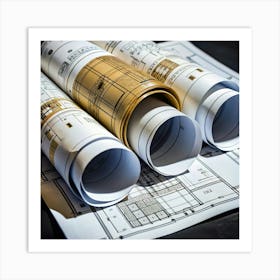 Architectural Drawings Art Print