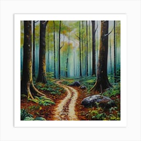 Path In The Woods Art Print