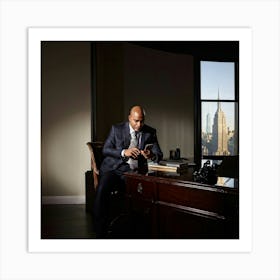 Portrait Of A Businessman 2 Art Print