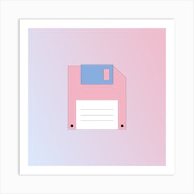 Floppy Disk Art Print