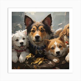 Dogs Of The City Art Print