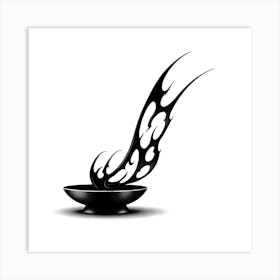 Flaming Bowl Art Print