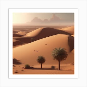 Desert Landscape - Desert Stock Videos & Royalty-Free Footage 22 Art Print