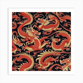 Chinese Dragons 2 Art Print