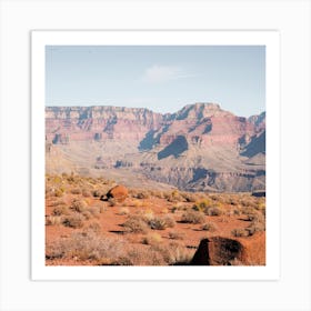 Grand Canyon Landscape Square Art Print